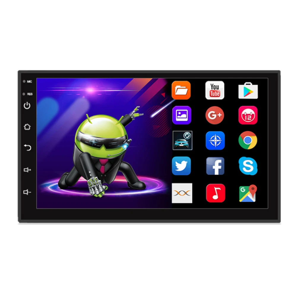 Лучшая цена Универсальный 7 дюймов Android автомобильный DVD плеер с Wi-Fi, BT USB GPS телефон ссылка видео высокой четкости MP3 MP5 плеер камера заднего вида