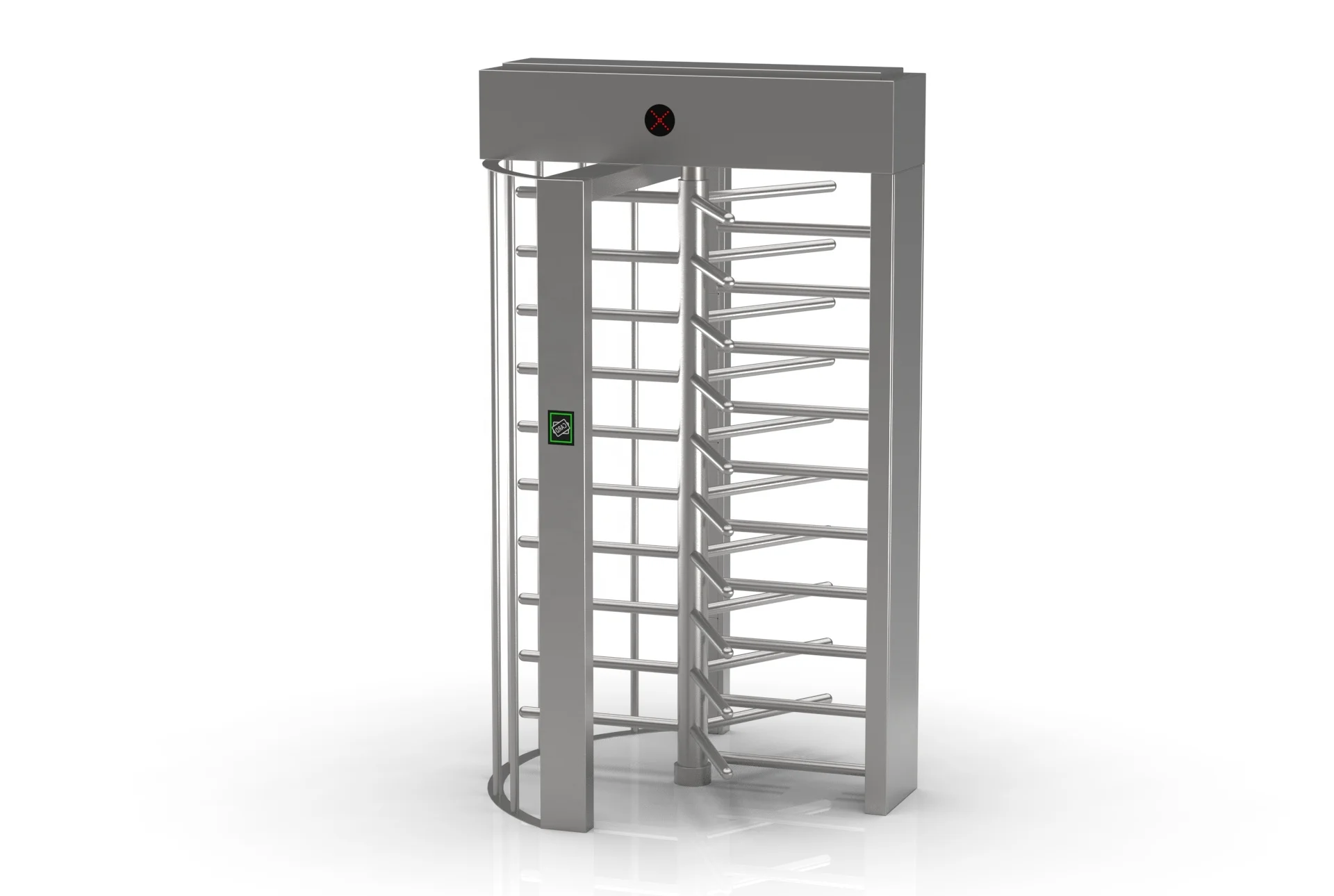 304 Stainless Steel Entrance Pedestrian Full Height Electric Turnstile Gate