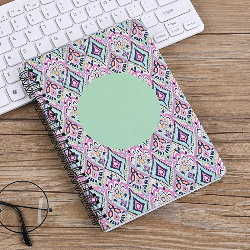 Customized A5 Portable Printed Paper Spiral Coil-bound Journal Notebook with Logo