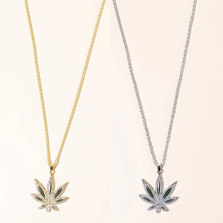 Ожерелье с подвеской в виде листа в Корейском стиле, ожерелье, цепочка, ювелирные изделия