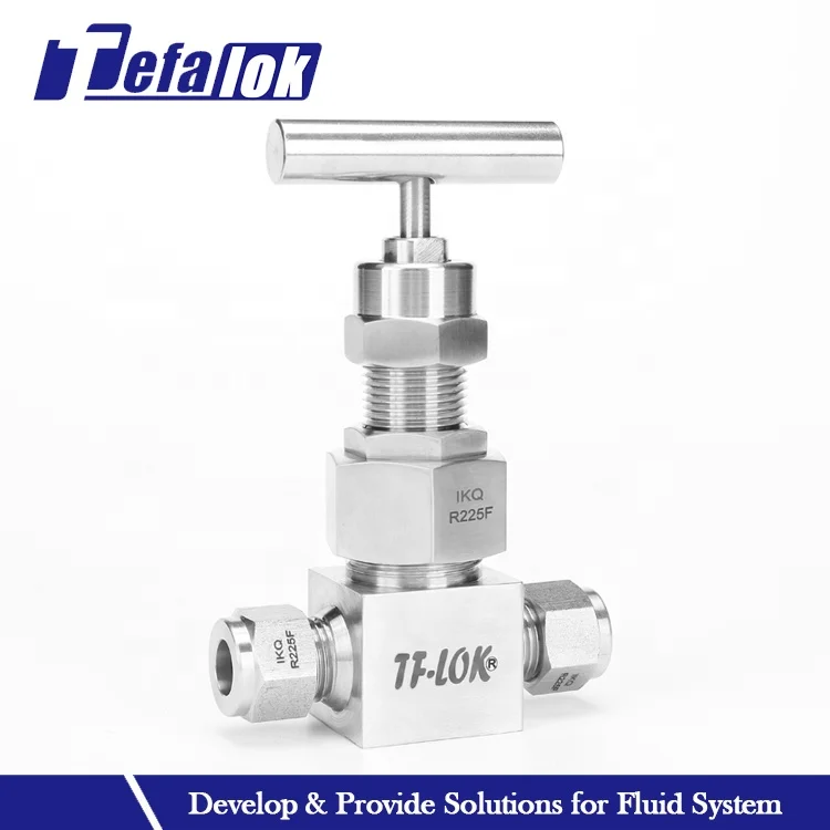 Straight Stainless Steel Needle Valves SS316 BSPP Female Thread Bonnet Needle Valve For Water Oil