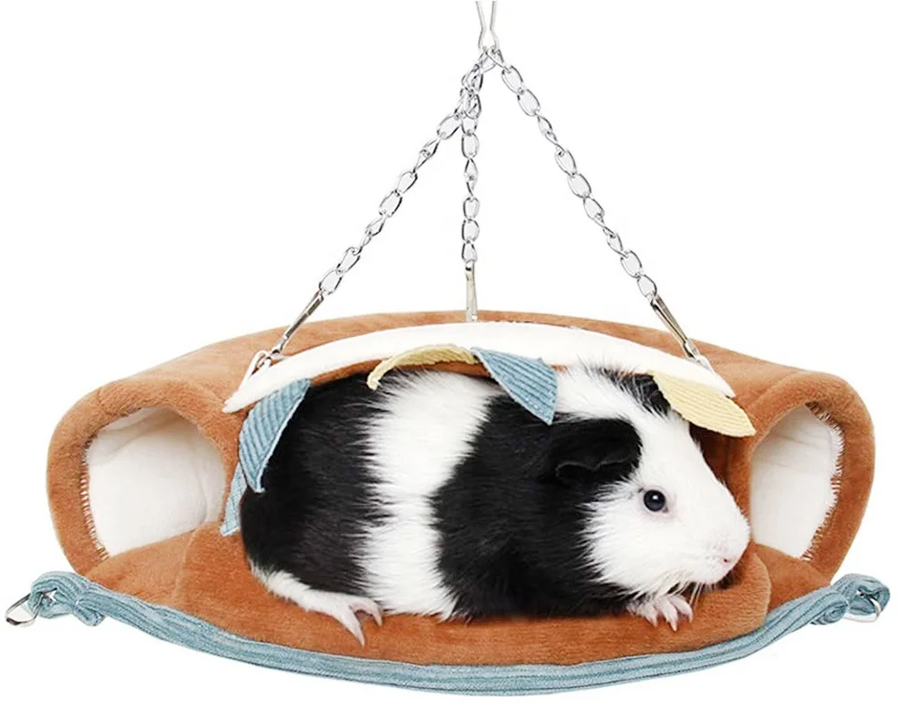 Hamster Hammock Bed Flying Mouse Winter Warm Hamster Hammock Channel Bed Tunnel Pet Hanging Nest Funny Tunnel