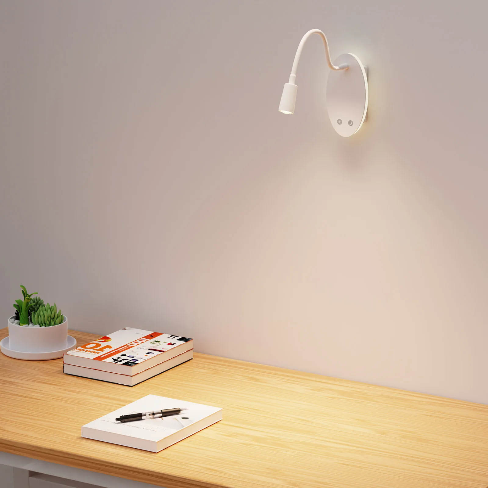 High quality USB Rechargeable Built-in Battery Promotional Night Light For Kids Children Reading Table Lamp Horse swan flexible