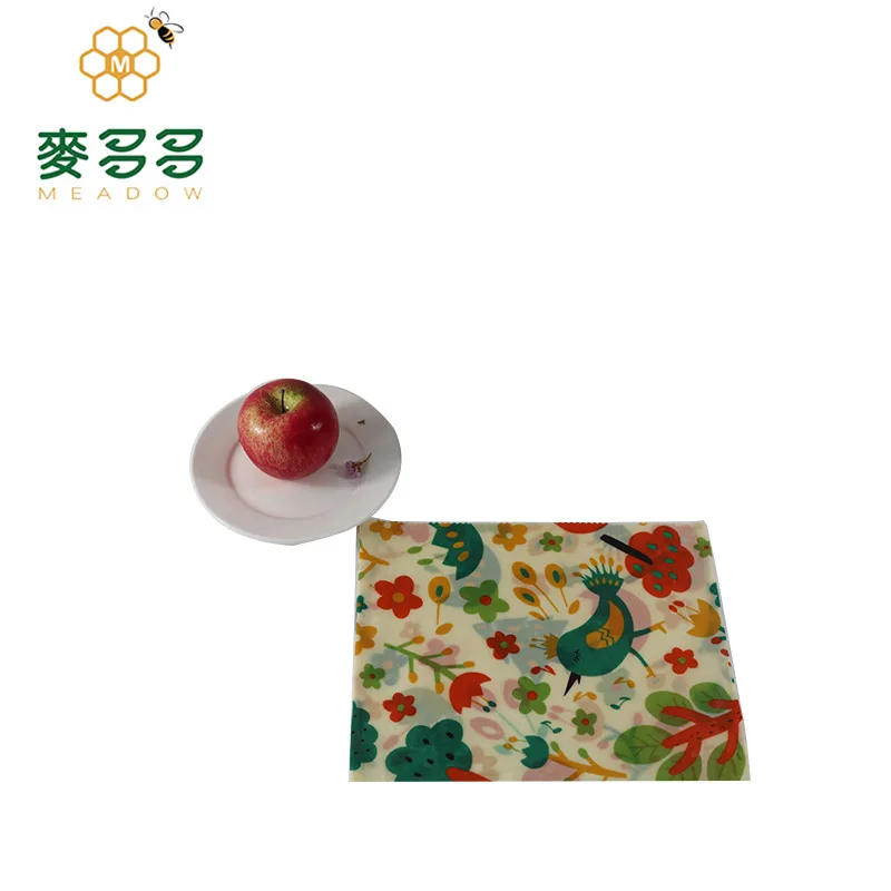 High quality 100% cotton organic eco friendly food beeswax wrap and mesh bags