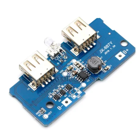 18650 Двойной Micro USB 3,7 в до 5 В 2A повышающий Мобильный Внешний аккумулятор Diy 18650 зарядное устройство для литиевой батареи Pcb плата Повышающий Модуль со светодиодом