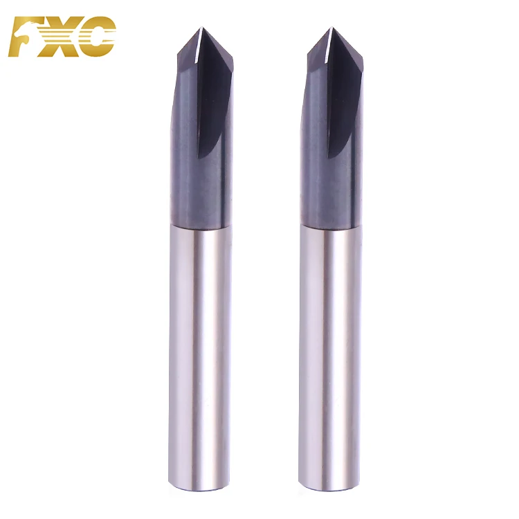 Chamfer Drill Bit 3 Flute Carbide Chamfer Cutter For Steel Metal
