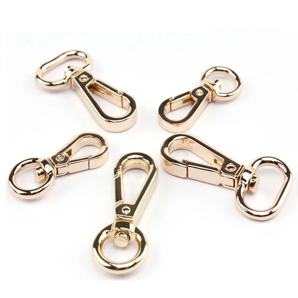 Hardware Zinc Alloy Snap Hook Metal Swivel Clasp Gold Bag Buckle Swivel Clasp Accessories
