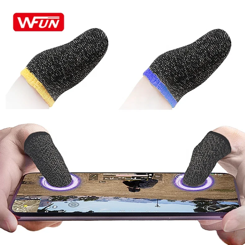 
2PCS Beehive Slip-proof Sweat-proof Professional Touch Screen Thumbs Finger Sleeve for Pubg Mobile Phone Game Gaming Sleeve 