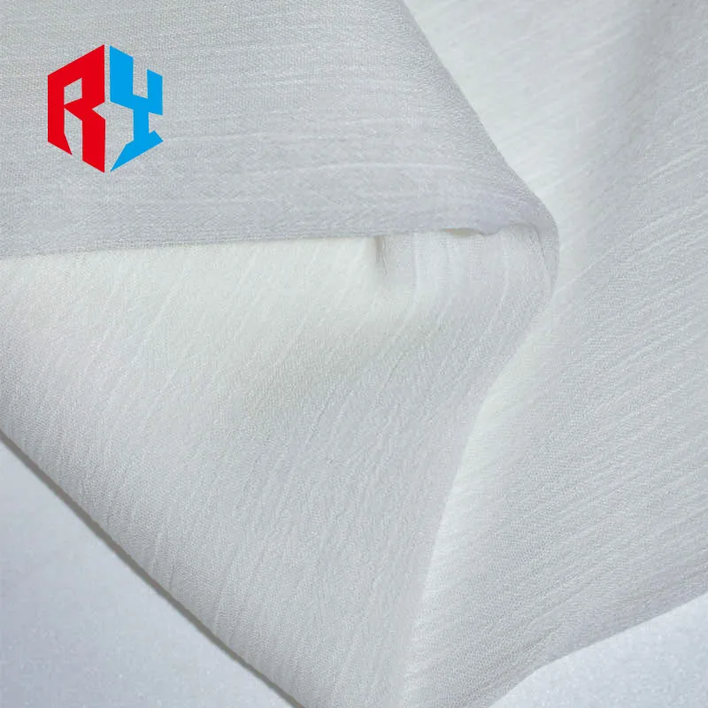New Arrival 75D Premium Plain Chiffon Crepe Polyester Abaya Fabric 70gsm Woven Plain Chiffon Zoom Fabric for Muslim Cloth