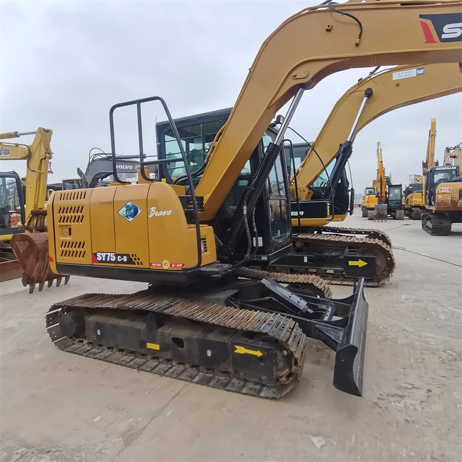 China made Quality used original excavator6ton SANYo SY60C/75C/75C-9/95C/95C-9  crawler used excavator