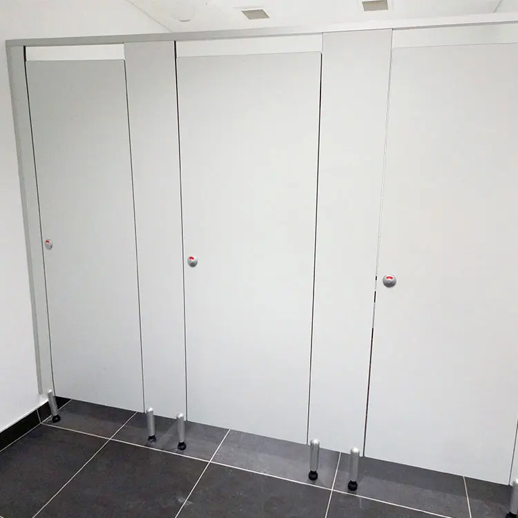 HPL bathroom doors compact panel toilet cubicles wood bathroom partitions for office