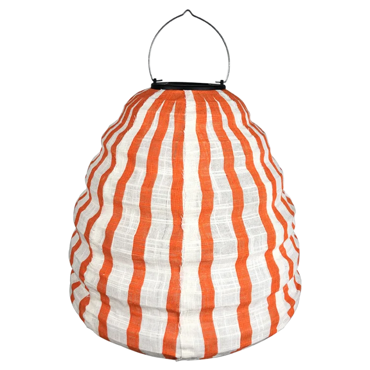 Printing pattern customized outdoor garden decoration nylonfabric LED Solar Lantern