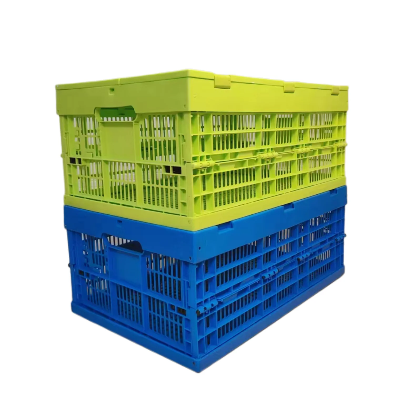 QS Wholesale Logistics Lid Distribution Container Moving Crates Plastic Heavy Duty Storage Boxes Bins For Sale