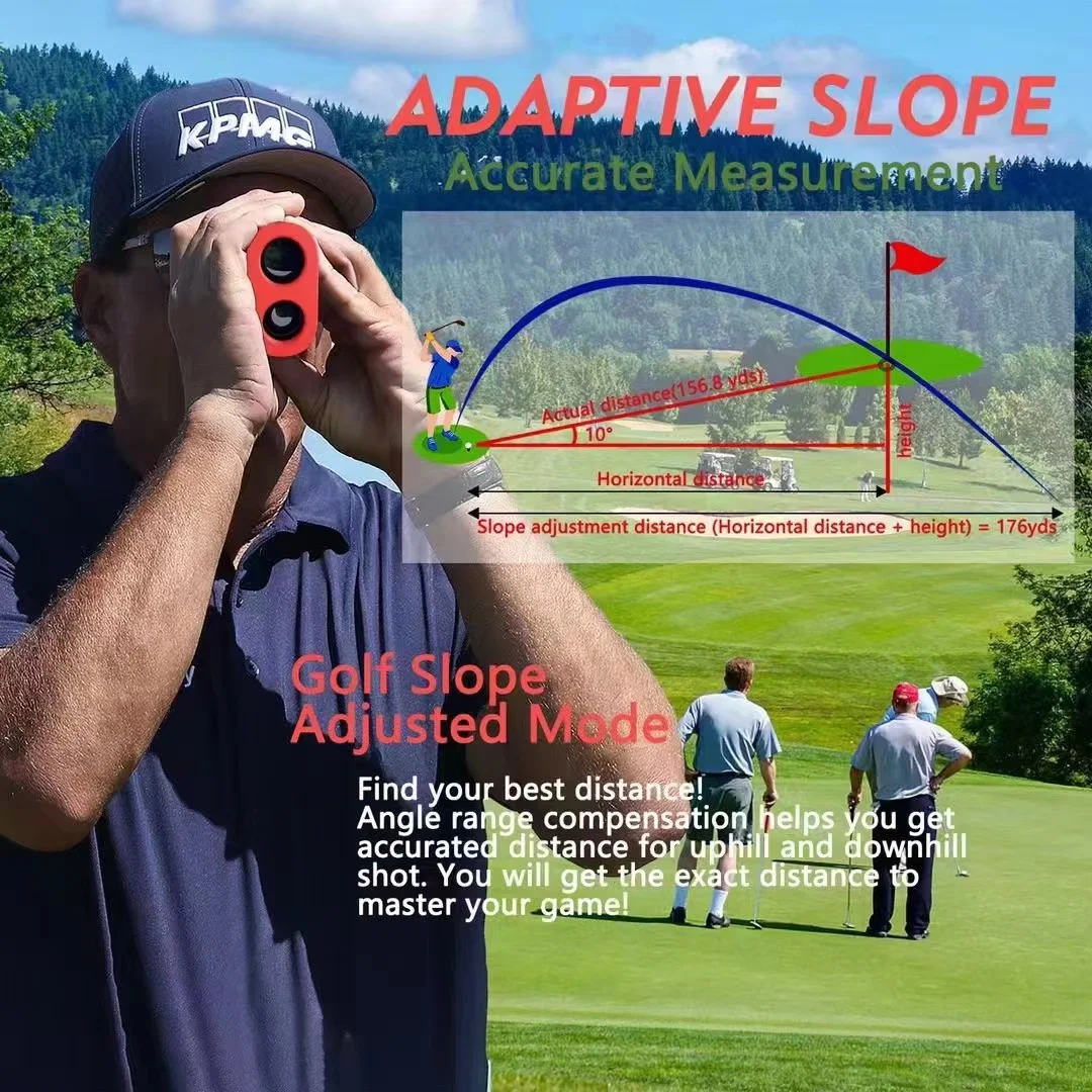 oem odm  Professional new design rangefinder golf club rangefinder flag lock vibration slope compensation Scan Speed hunting