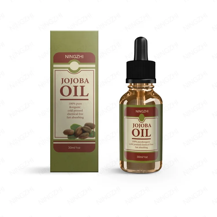 In stock high quality factory price body care face hair serum jojoba oil for