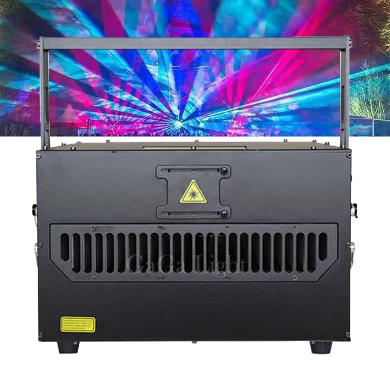 Hot sale outdoor RGB 30W text cheap laser light show machine for sale with fly case and rain cover laser light