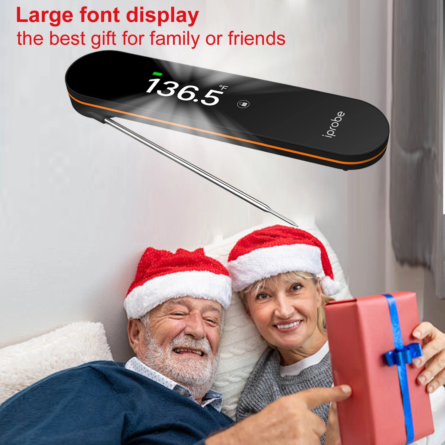 Ultra Fast Digital Waterproof Instant Read Wireless Meat Cooking Grill Thermometer Temperature Measurement Function