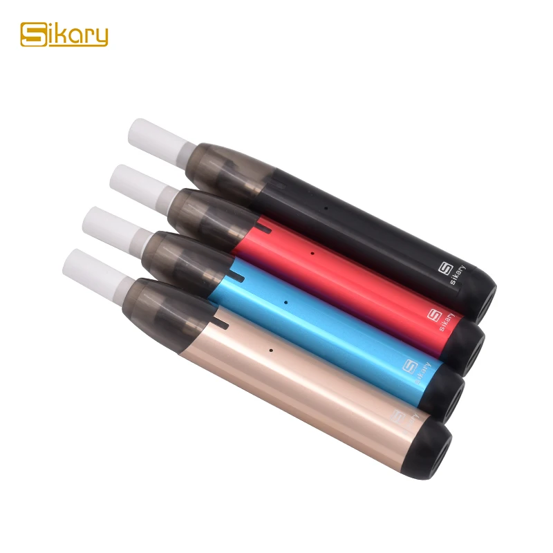 
OEM Wholesale Sikary Vape 400mAh 2mL 400 Puffs Vape Refillable Pod Vape Pen kit Electronic Cigarette 