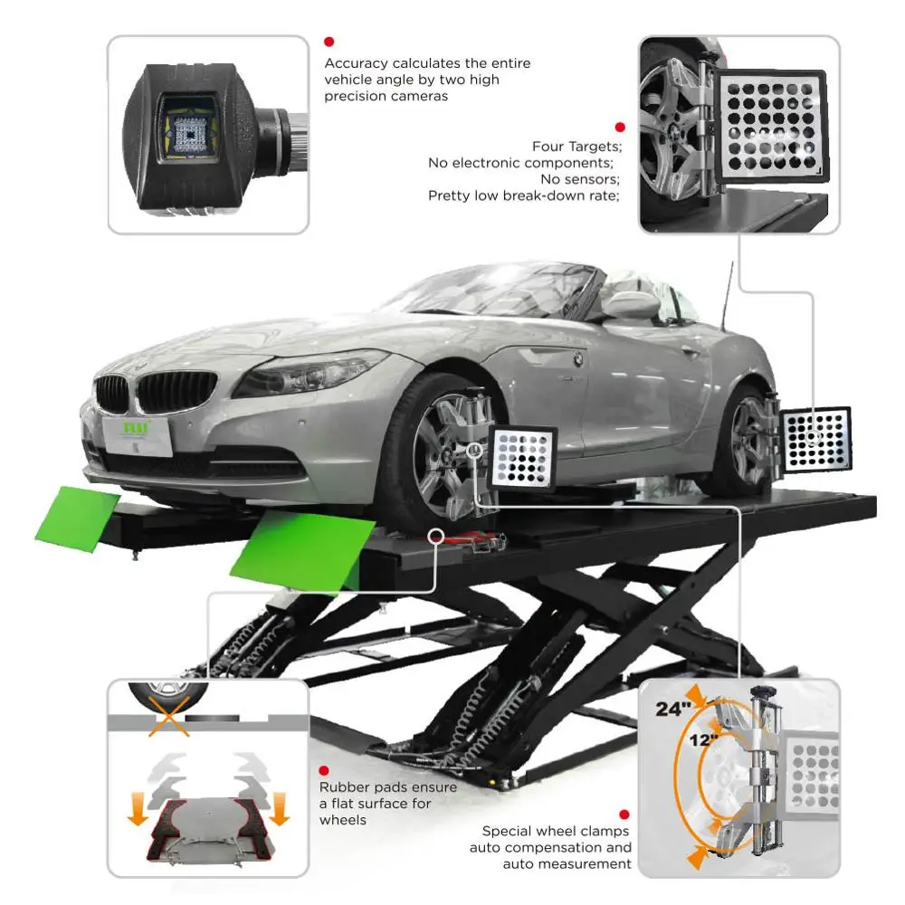  Точный ручной 3D оборудование для развала-схождения сертифицированное в Евросоюзе & сертификат ISO производство Китай PL-3D-5555U машина продажи