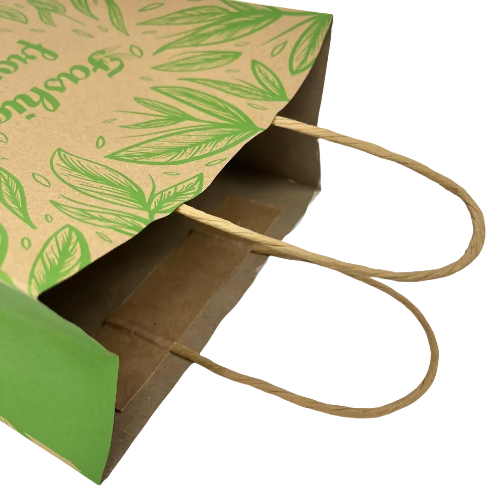 Factory Direct Sale Recycled Paper Bags Custom Design Packaging Brown Kraft Paper Bags with Handles