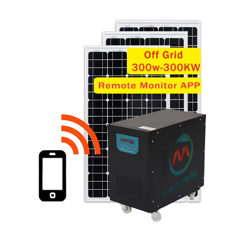 High quality manufactures wholesale sunpower energy storage generation off grid solar electricity power system hybrid