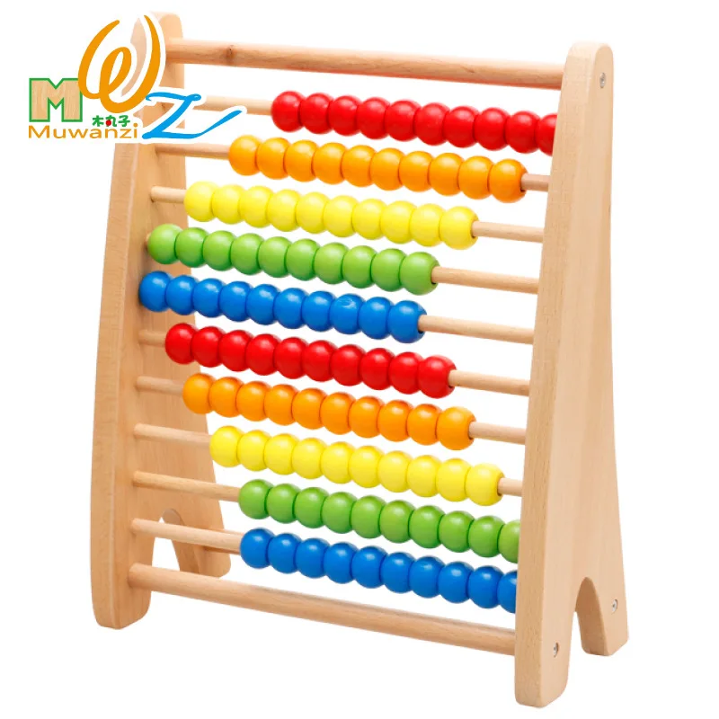 Newest Wooden Abacus Educational Toy Wooden Math Accouting Toy for Kids Motessori Early Educational Puzzle