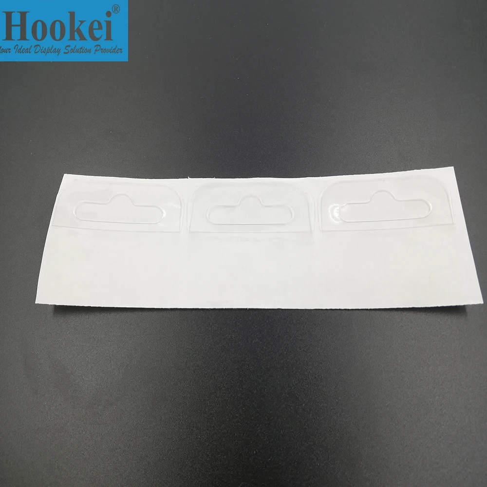 custom display euro hole adhesive plastic hang tabs