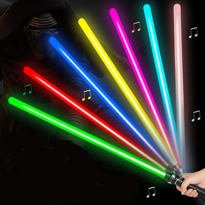 led toys 2022 Custom luminous toy gift force lightsaber color change with light card flash collision lightsaber