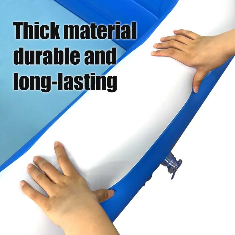 Eco-friendly PVC white and blue floating water pool for indoor and outdoor use