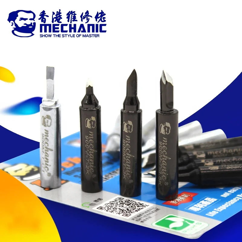 MECHANIC Soldering Iron Tip 900M-T Series Welding Sting Solder Iron Tips For Soldering Rework Station Tool Kits