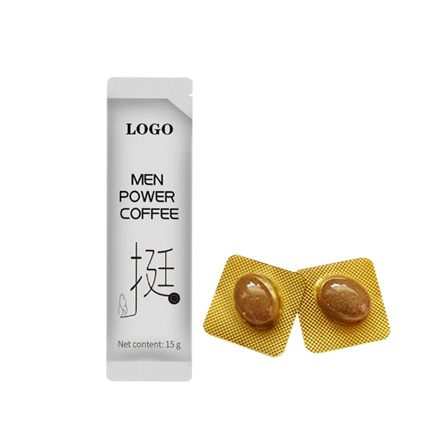 OEM Batch Custom Man Aphrodisiac Tablet Candy Male Enhancement Maca Coffee Instant Drink With Ginseng Extract