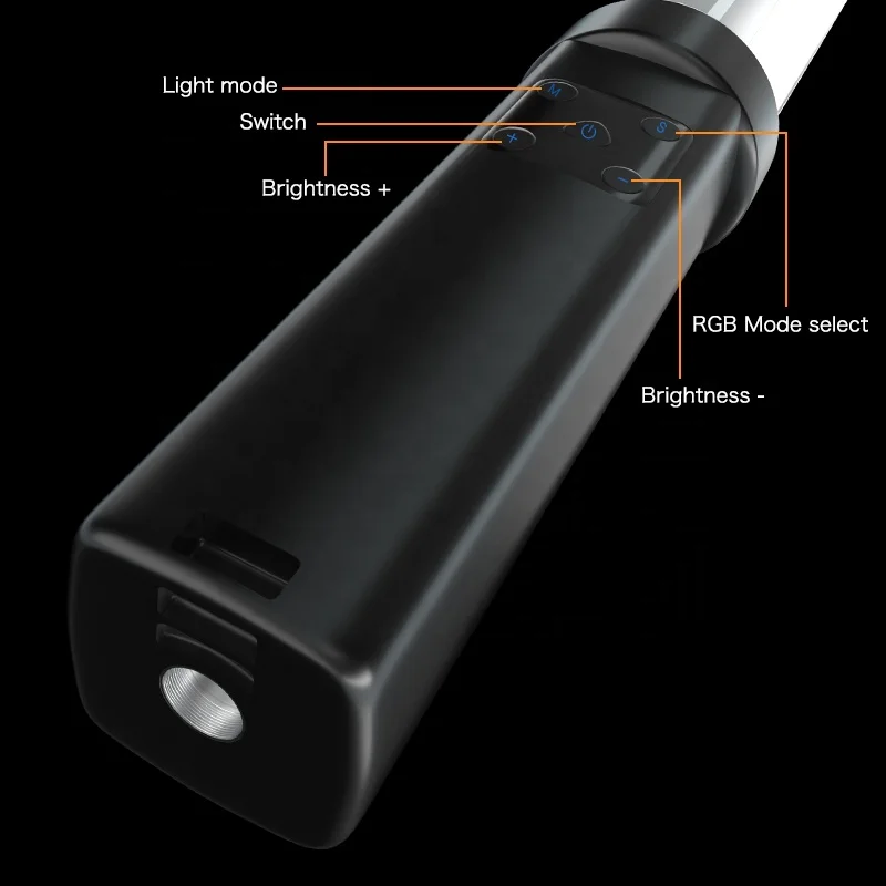 Biumart Handheld Fill Lamp High Color Rendering Dual Color Mode Professional Portable Photography Light RGB Fill Light Stick