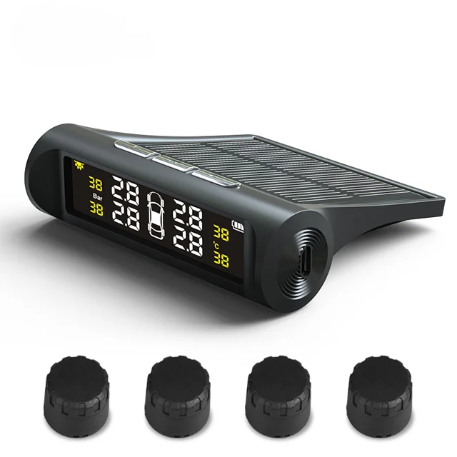 Система контроля давления в шинах TPMS на солнечных