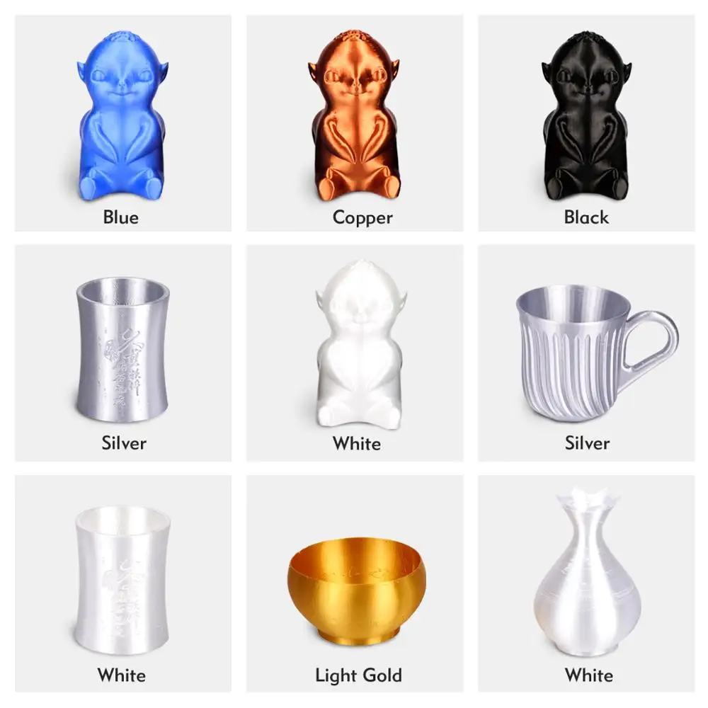 SUNLU Neat Winding 3D Filament Silk PLA For 3D Printer 1.75mm  3.0mm 1kg