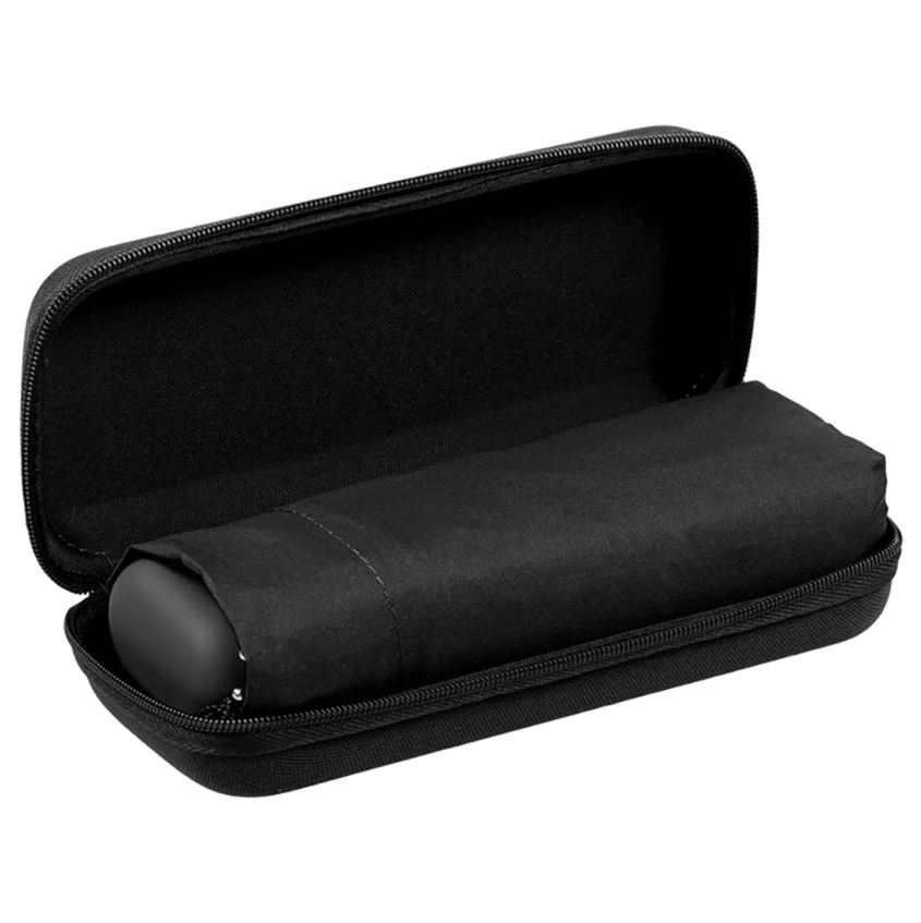 Лучшие продажи 5 складок рекламный компактный плоский зонтик упакован с чехлом для очков