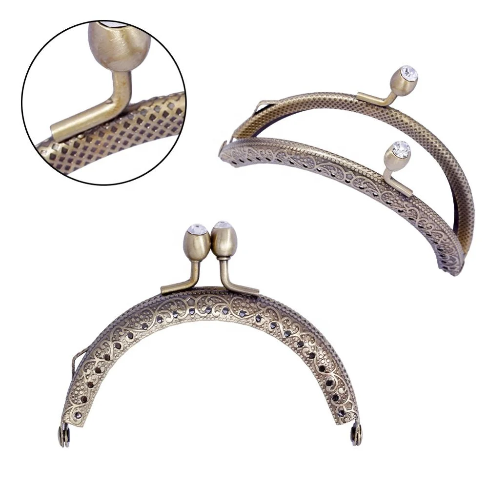 Модный Мини-клатч 8,5 см, рамка для кошелька, металлическая рамка для дамской сумочки с замком