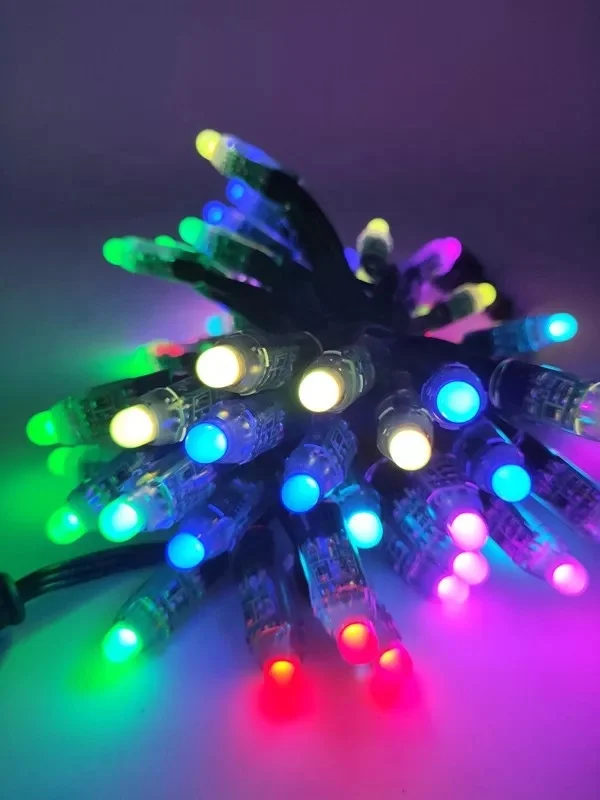  TP IP68 водонепроницаемый 12V 4-дюймовый черный цвет провода WS2811 LED Пуля узлы с