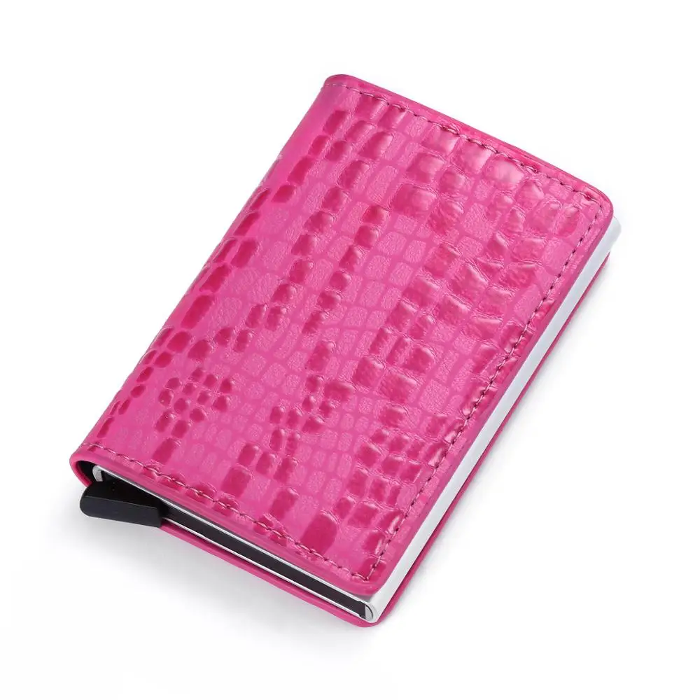 Slim Aluminum RFID Credit card Holder with integrated card pop-up Technology Secure your Credit Cards with Style