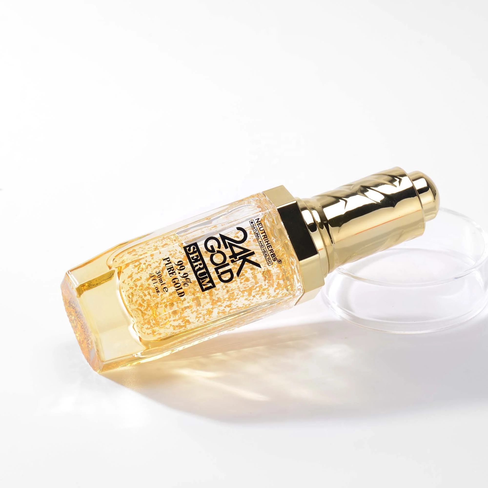 Korean Repair Pure Facial Radiance Beauty Glowing Active Nano Rose Foil 24K Gold Facial Serum