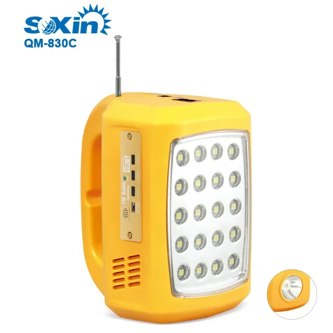 Multifunctional solar rechargeable emergency light