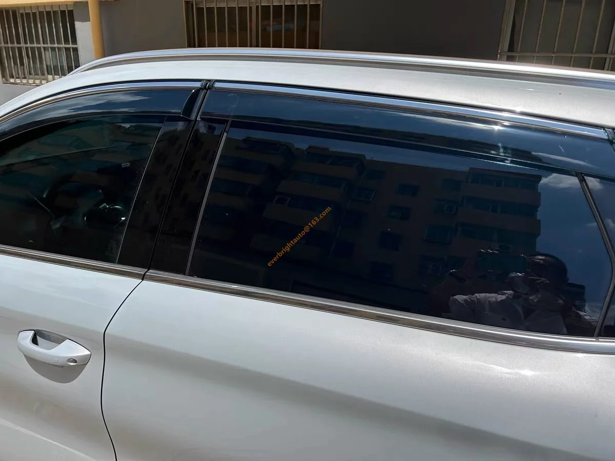 Weathershields for BYD Atto 3 2022-2024 Weather Shields Window Visor Accessories Chrome Frame