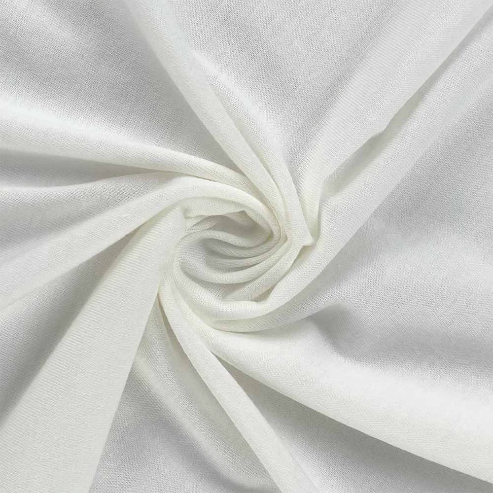 Higher Quality 160G 100 Cotton For Making T-shirt Garments Knit Plain Single Jersey Fabric