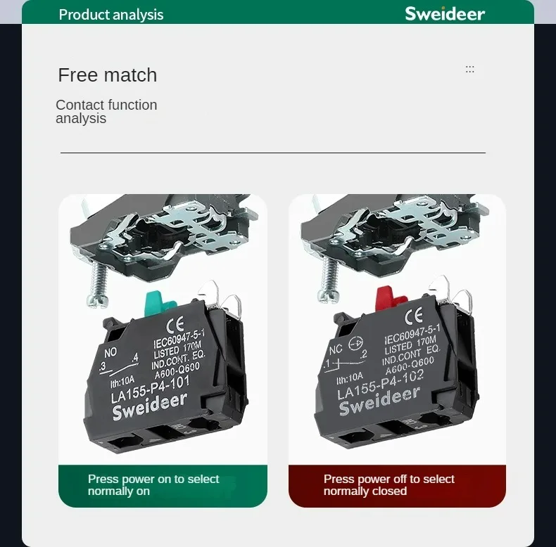 dual position start stop emergency push button switches latching self-locking three-speed selector rotary knob switch with key