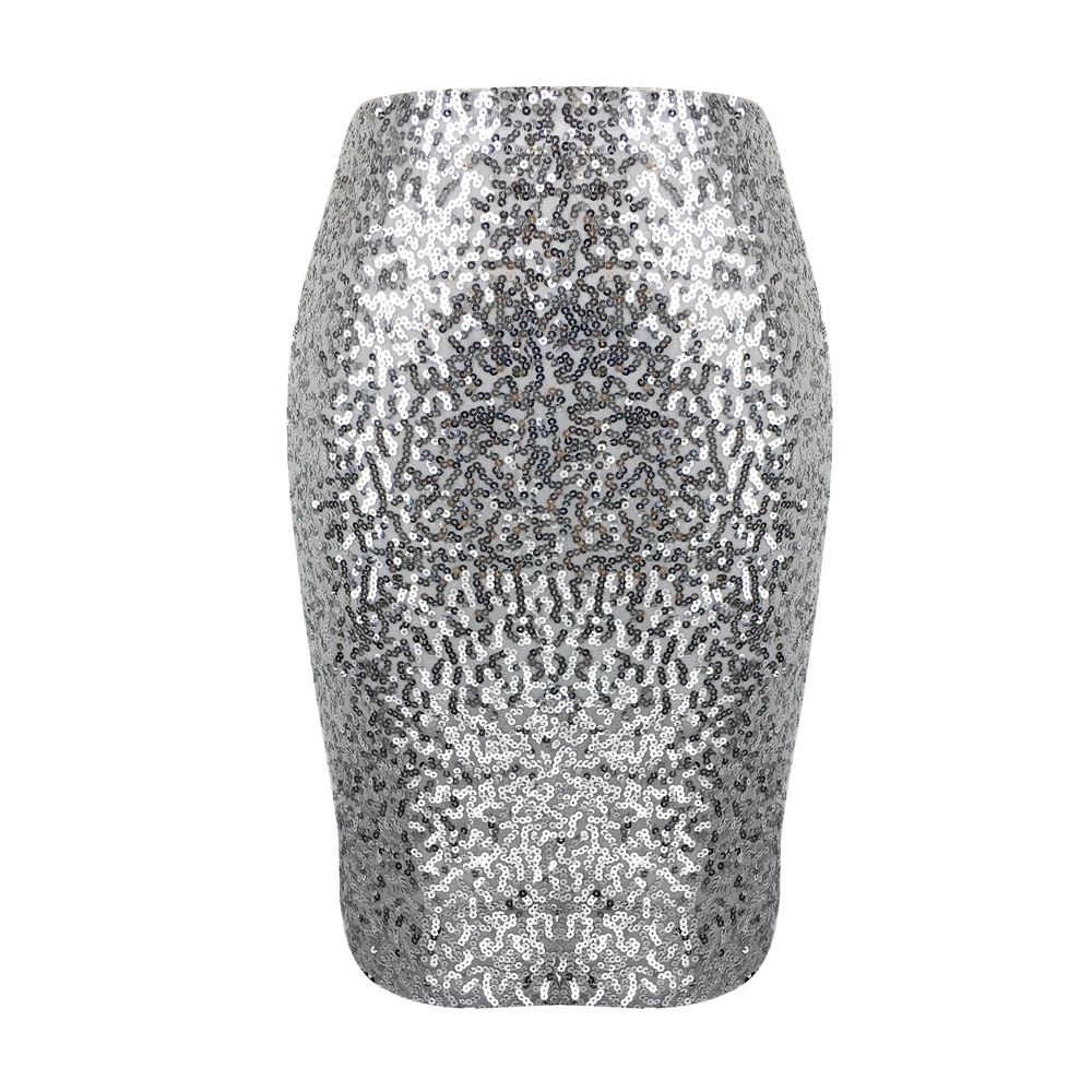 Women Girls Shiny Sequined Mini Skirt for Events Holiday Parties