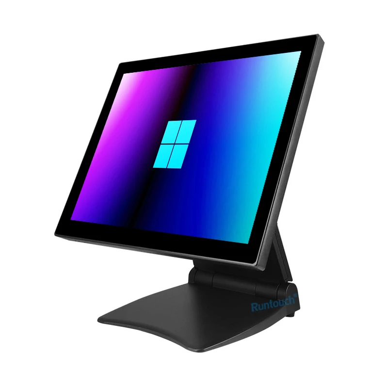 Cheapest logistics agent 8GB 16GB DDR4 RAM Foldable Stand True Flat Metal Body Touch Screen POS Terminal Windows 11 OS Systems