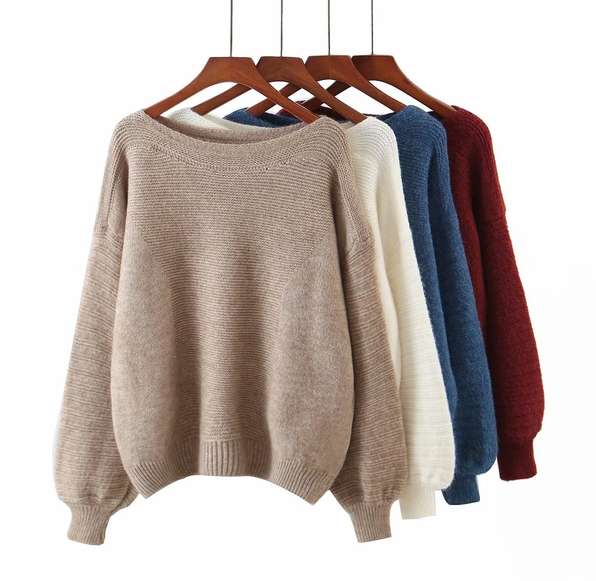 
Высококачественный модный дизайнерский женский утепленный осенне-зимний свободный свитер, водонепроницаемый кашемировый Однотонный свитер 