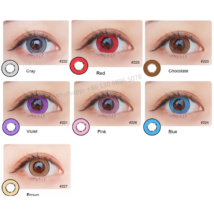 Оптовая продажа, лучшее качество, натуральный вид, цвет, новый внешний вид, контактные линзы серого цвета, контактные линзы