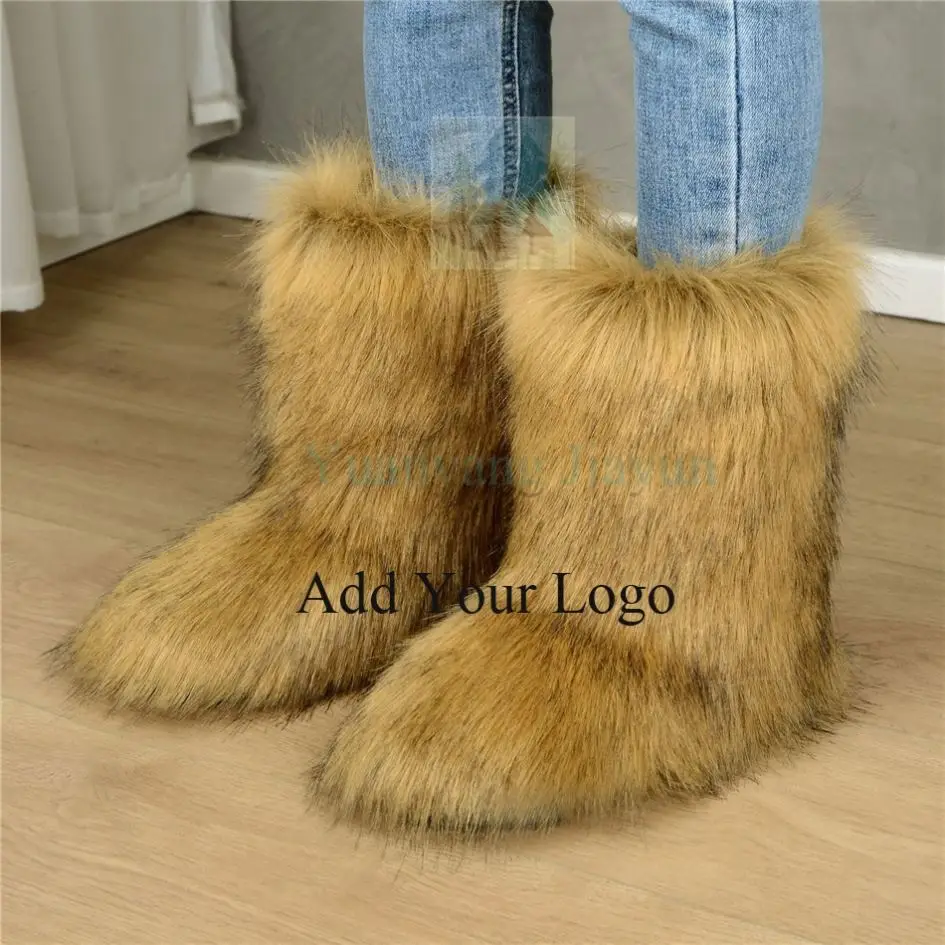 Winter Snow Boots Bling Bling for Ladies Plush,cotton Fabric Adult Winter Shoes for Women Plush Winter Boots Midi