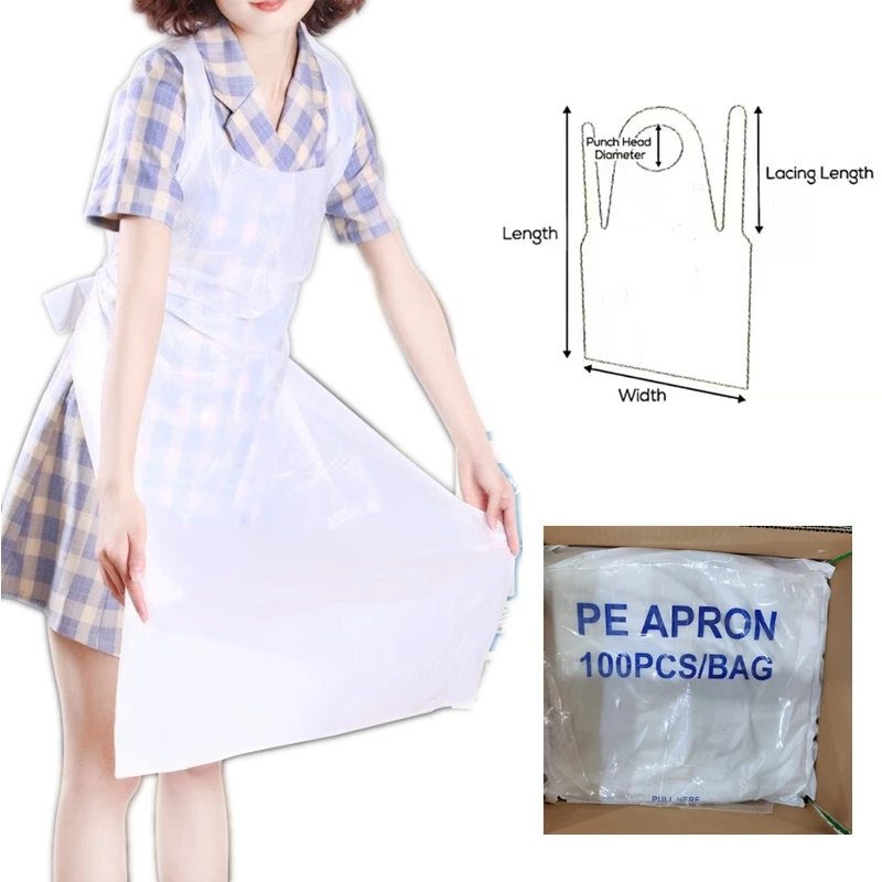 Заводская Цена hdpe Фартук для ресторана взрослых морепродуктов поли пластиковый фартук Омаров нагрудник