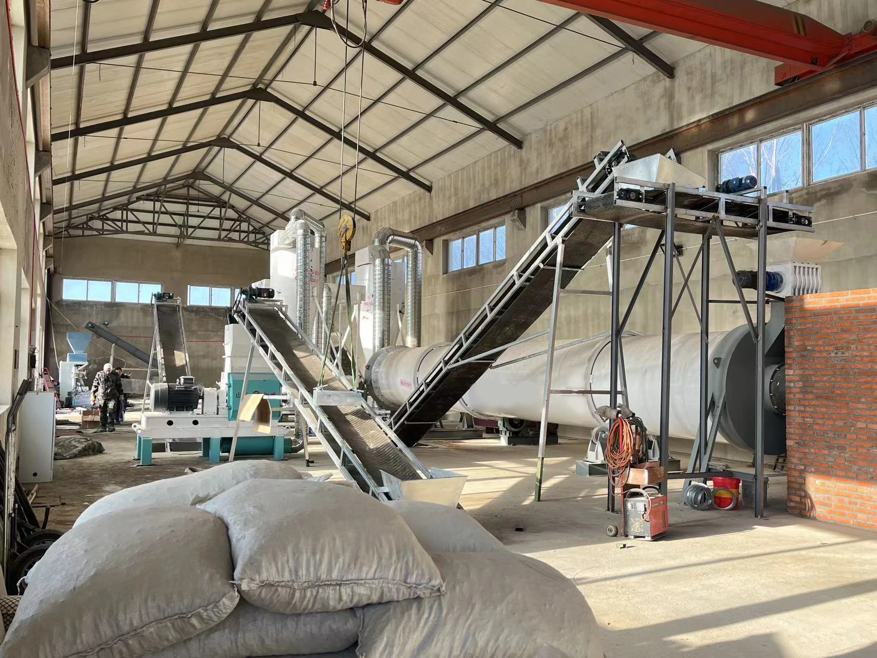 Hot sale large processing capacity tumble dryer rotary drying equipment for metallurgy industry